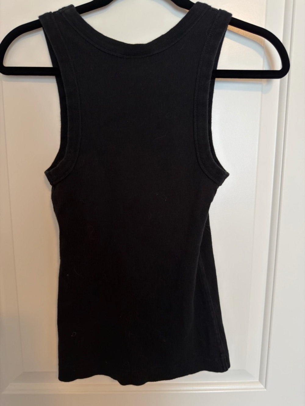 Black Ribbed Tank Top - Picture 2 of 2